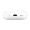 The image shows the bottom of a white charging case for Apple AirPods Pro. Produktbild-Vorschau
