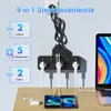 5 Fach Steckdosenleiste USB Mehrfachsteckdose Einzeln Produktbild-Vorschau 5