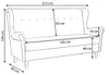 Schlafsofa ARI Design – Skandinavisches Muster, Webstoff in Produktbild-Vorschau 7