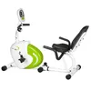 A white and green recumbent exercise bike is shown against a white background. Produktbild-Vorschau