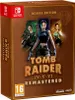 The image shows the front of a video game box for Tomb Raider IV-VI Remastered Deluxe Edition for Nintendo Switch. Produktbild-Vorschau