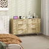 HOMCOM Commode 6 tiroirs meuble de rangement style Voir les images du produit 9