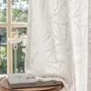 2er Set 3D Leaf Sheer Voile Vorhänge,Transparente Gardinen Produktbild-Vorschau 7