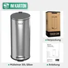 Avalo Treteimer 30L - Edelstahl Silber - Soft Close - Produktbild-Vorschau 9