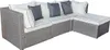 Salotto da giardino in polyrattan "Kuba" - 3 posti - grigio Anteprima dell’immagine prodotto 4