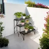 tectake® Blumentreppe Michelle mit 3 Stufen 60 x 60 x 60 cm Produktbild-Vorschau 8