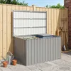 vidaXL Box da giardino grigio 149x99x93 cm Anteprima dell’immagine prodotto 1