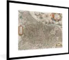 MuchoWow® Gerahmtes Poster Karte der Niederlande 80x60 cm - Produktbild-Vorschau 1