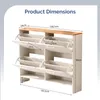 FCH Schuhschrank schmal mit 4 Klappen, Schuhregal für den Produktbild-Vorschau 6