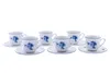 Thun 1794 Rose, filiżanki i spodki, porcelana, niebieskie Podgląd zdjęcia produktu 1