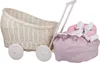 LUNA Puppenwagen aus Weide 48X28 H26/47 CM Produktbild-Vorschau 9
