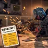 Werkstatt Stundensätze Metallschild XXL in 28x38 cm Produktbild-Vorschau 5