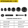 A collection of interchangeable dies and driving bolts for a hydraulic punch. Náhľad obrázku produktu