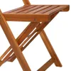 vidaXL Sedie da bistrot per esterni 2 pz. Legno massiccio Anteprima dell’immagine prodotto 5