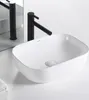 Umywalka nablatowa, ceramiczna, łazienkowa, biała, Podgląd zdjęcia produktu 2
