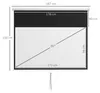 HOMCOM Beamer-Leinwand 172 x 96 cm Manuell Produktbild-Vorschau 3