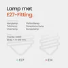 Vito Lighting LED Peerlamp A60 E27 Mat - 7W 150lm 640K - Productafbeelding-voorbeeld 5