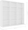 vidaXL CD-Regal Weiß 102x23x89,5 cm Holzwerkstoff Produktbild-Vorschau 2