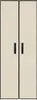 vidaXL Schuhschrank Creme 60x30x166 cm Stoff Produktbild-Vorschau 4