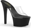 ASPIRE-601 Damen Slipper von Pleaser, Transparent Schwarz , Produktbild-Vorschau 1