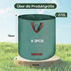 Gartensack Gartenabfallsack 272L–selbststehender Laubsäcke Produktbild-Vorschau 4