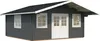 Palmako Gartenhaus Helena 24,6 m² - 70 mm dunkelgrau/weiß Produktbild-Vorschau 1