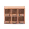 WANDREGAL "LIMA" | Mahagoni Holz, 6 Fächer | Holzregal Produktbild-Vorschau 2