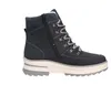 A side view of a blue winter boot with laces and a zipper. Produktbild-Vorschau