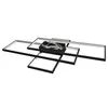 A modern, geometric ceiling light fixture with multiple rectangular frames. Produktbild-Vorschau