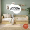 Homestyle4u Kinderbett 90x200 Holzbett mit Rausfallschutz 2 Produktbild-Vorschau 6