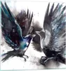 Bilder auf glas - Vogel Natur Feder - 70x70cm - Glasbilder Produktbild-Vorschau 1