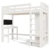 MODFU Hochbett Kinderbett 90x200 cm mit Rausfallschutz, Produktbild-Vorschau 7