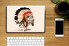 MuchoWow® Laptop Aufkleber Sticker Cover Eule - Indianer - Produktbild-Vorschau 2