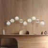 Tk Lighting Hängeleuchte Estera Opalglas Holz Neunflammig Produktbild-Vorschau 9