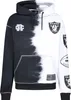 Odzyskana bluza z kapturem NFL Raiders Ink Dye Effect On Podgląd zdjęcia produktu 1