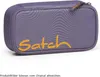 A purple pencil case with a wavy pattern and the brand name 'Satch' in yellow. Produktbild-Vorschau