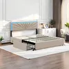 Letto imbottito Fortuna Lai 160x200 cm, testata regolabile Anteprima dell’immagine prodotto 5