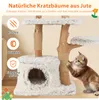 COSTWAY 135cm Kratzbaum, Katzenbaum mit Katzenhöhle, Produktbild-Vorschau 8