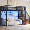 okwish Vysoká postel 90x200 Postel pro mládež s LED Náhled obrázku produktu 1
