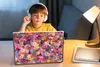MuchoWow® Laptop Aufkleber Sticker Cover Blumen - Farben - Produktbild-Vorschau 3