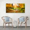 Triptychon auf leinwand orangefarbene landschaften 120x80 Produktbild-Vorschau 2