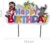 Topper per torta a punto - 16,5x13cm Compleanno Anteprima dell’immagine prodotto 2