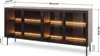 Sideboard Kommode LUMI 181 cm Eiche Dunin 4 Glastüren Produktbild-Vorschau 5