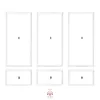 A diagram showing the arrangement of wall molding frames. Anteprima dell’immagine prodotto