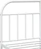 The Living Store Bettgestell mit Kopfteil Metall Weiß Produktbild-Vorschau 8