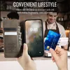 Custodia in pelle per iPhone 16, protezione RFID, chiusura Anteprima dell’immagine prodotto 7