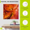 ARTland Poster Roter Lichtertanz Größe: 70x70 cm Produktbild-Vorschau 2