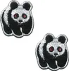 Aufnäher - Panda - mini schwarz-weiß 2er Set - Patch Produktbild-Vorschau 1