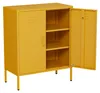 Lendo Online Sideboard Metal 80x40x100 cm Giallo Anteprima dell’immagine prodotto 6