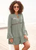 LASCANA Longbluse helles khaki Größe 44/46 Produktbild-Vorschau 3